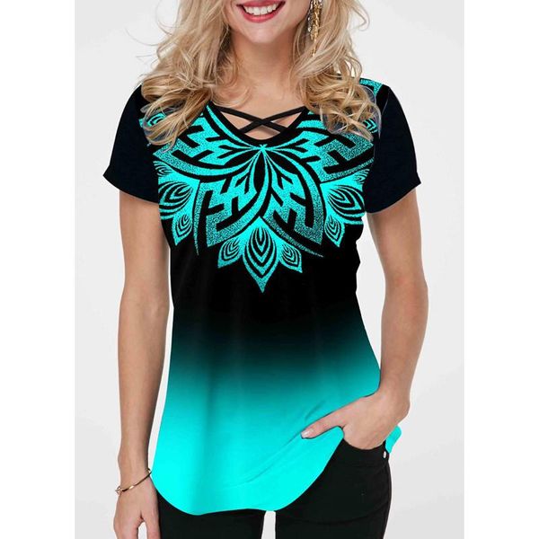 women's t-shirt multicolor oversize fashion printing cross v-neck short-sleeve casual loose plus size 5xl splice tee female, White
women's t-shirt multicolor oversize fashion printing cross v-neck short-sleeve casual loose plus size 5xl splice tee female, White