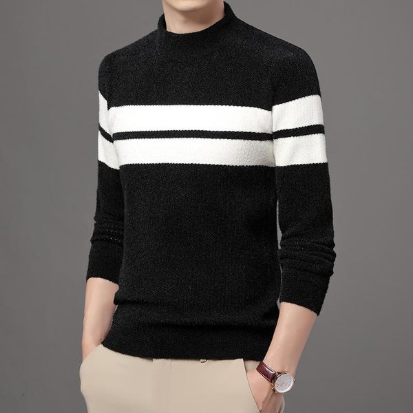 men's sweaters 2021 brand sweater men fashion casual striped o-neck pull homme spring autumn cotton knitwear pullover clothing, White;black
men's sweaters 2021 brand sweater men fashion casual striped o-neck pull homme spring autumn cotton knitwear pullover clothing, White;black