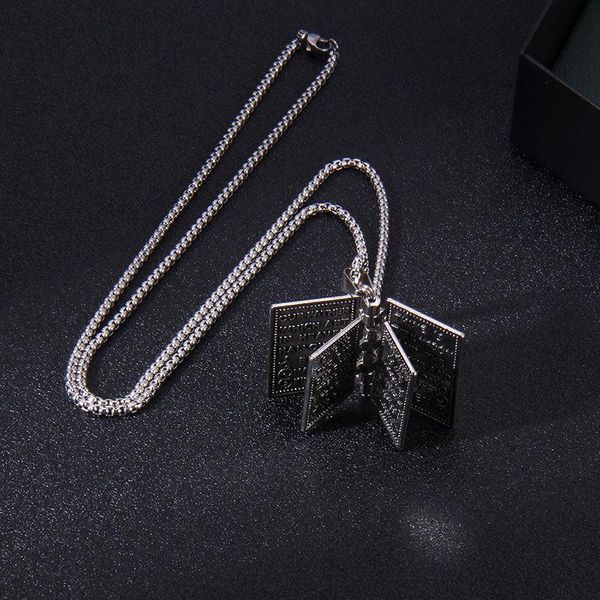 pendant necklaces jesus christ book bible catholics can open man woman necklace stainless steel chain 2021 fashion, Silver
pendant necklaces jesus christ book bible catholics can open man woman necklace stainless steel chain 2021 fashion, Silver