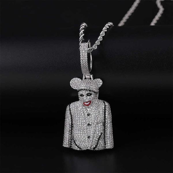 ling xia - gold plated copper half human pendant, clown image necklace, hip hop, fashion, neckchain, gift, Silver
ling xia - gold plated copper half human pendant, clown image necklace, hip hop, fashion, neckchain, gift, Silver
