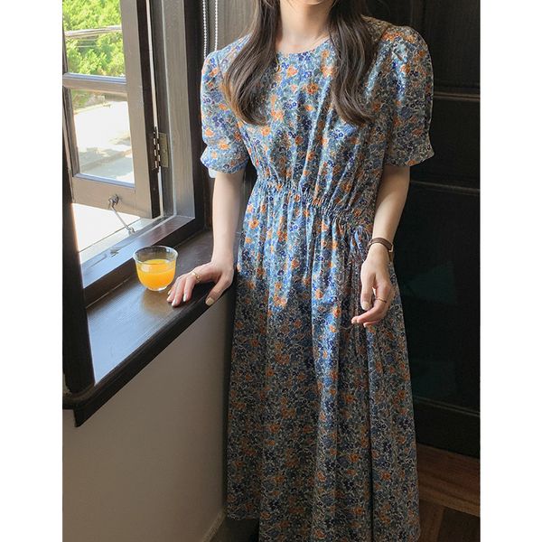 luxury casual dresses french drawstring floral drs irregular waist fold mid length skirt bubble sleeve crew neck fashion 20395, Black;gray
luxury casual dresses french drawstring floral drs irregular waist fold mid length skirt bubble sleeve crew neck fashion 20395, Black;gray