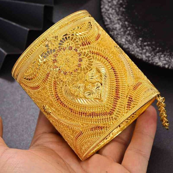 luxurio bride bangles 24k gold color dubai bangles for women african ethiopian bracelets for women wedding jewelry party gifts 210408, Black
luxurio bride bangles 24k gold color dubai bangles for women african ethiopian bracelets for women wedding jewelry party gifts 210408, Black