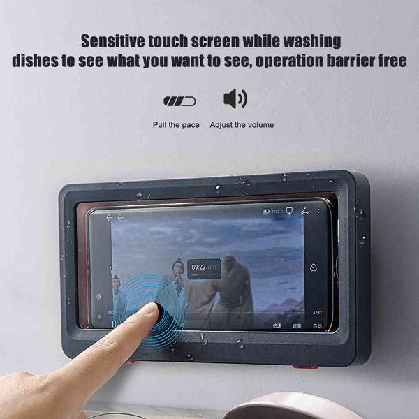 new waterproof mobile phone box wall-mounted mobile phone case bathroom toilet storage mobile phone, waterproof black technology
new waterproof mobile phone box wall-mounted mobile phone case bathroom toilet storage mobile phone, waterproof black technology