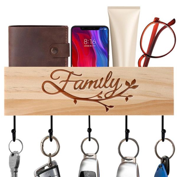 hooks & rails creative family engraved wood board iron wall key holders sundries organizer rack wall-mounted keychain hanger
hooks & rails creative family engraved wood board iron wall key holders sundries organizer rack wall-mounted keychain hanger