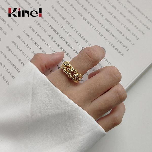 cluster rings kinel woman jewelry real 925 sterling silver women 18k gold twist ring vintage style minimalist, Golden;silver
cluster rings kinel woman jewelry real 925 sterling silver women 18k gold twist ring vintage style minimalist, Golden;silver