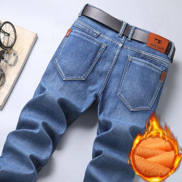 men's jeans winter black denim for men blue fleece thicker warm pants good quality strrtch straight fit long size 40
men's jeans winter black denim for men blue fleece thicker warm pants good quality strrtch straight fit long size 40