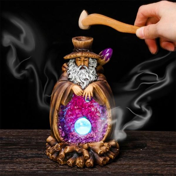 fragrance lamps 17cm tree god backflow incense burner with led light resin holder ornament for zen home yoga room decor
fragrance lamps 17cm tree god backflow incense burner with led light resin holder ornament for zen home yoga room decor