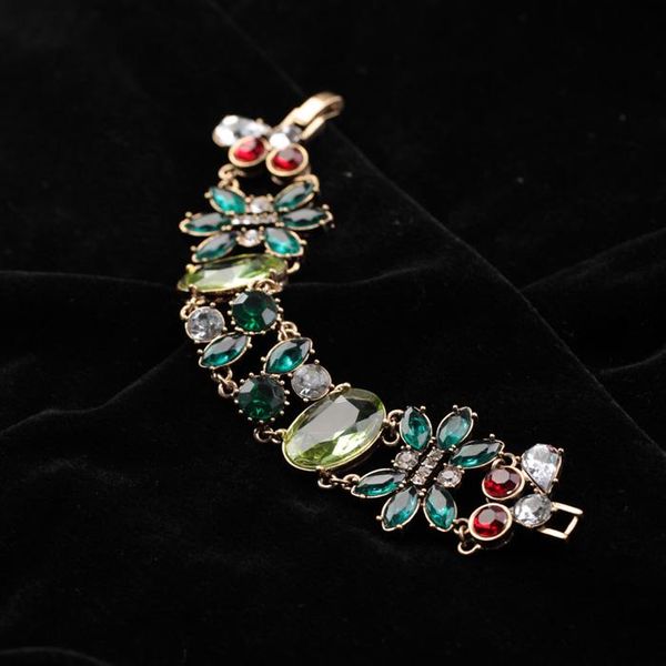 charm bracelets geometric floral green crystal bracelet female 2021 fashion vintage costume jewelry wholesale in box, Golden;silver
charm bracelets geometric floral green crystal bracelet female 2021 fashion vintage costume jewelry wholesale in box, Golden;silver
