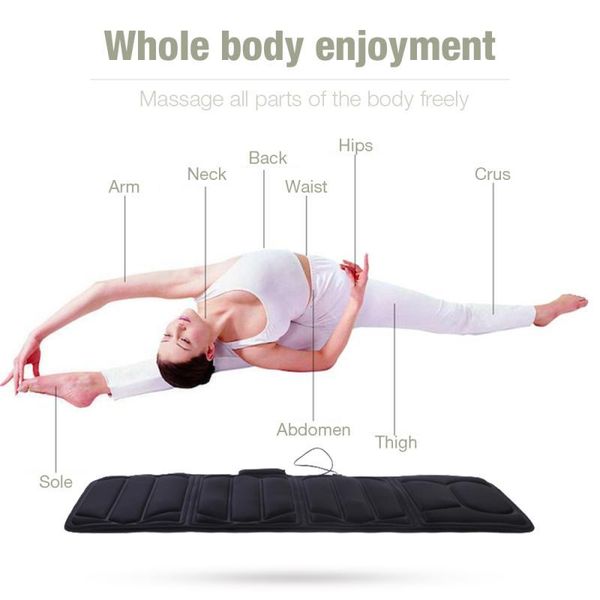 accessories 5 mode collapsible full-body massage mattress automatic vibration massager cushion mat soft and comfort black eu
accessories 5 mode collapsible full-body massage mattress automatic vibration massager cushion mat soft and comfort black eu