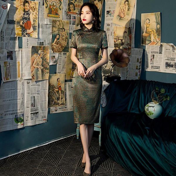 elegrant cheongsam traditional chinese dress women plaid printed silk qipao short sleeve oriental vintage clothing 4xl ethnic, Red
elegrant cheongsam traditional chinese dress women plaid printed silk qipao short sleeve oriental vintage clothing 4xl ethnic, Red