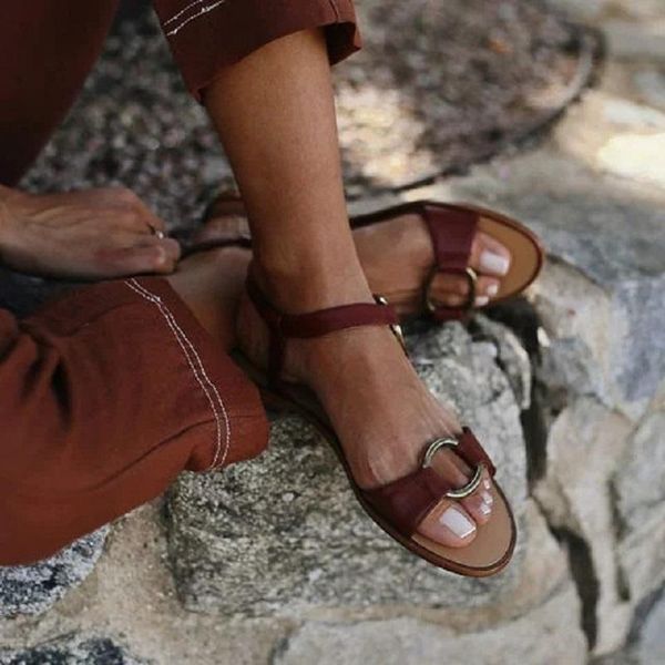 women flat sandals summer buckle strap open toe roman ladies shoes casual beach gladiator big size sandalias mujer, Black
women flat sandals summer buckle strap open toe roman ladies shoes casual beach gladiator big size sandalias mujer, Black