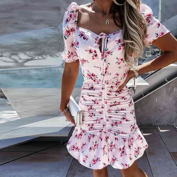 casual dresses women slim floral print bandage dress summer square collar ruffles a line party female vestidos clothes w8t7, Black;gray
casual dresses women slim floral print bandage dress summer square collar ruffles a line party female vestidos clothes w8t7, Black;gray