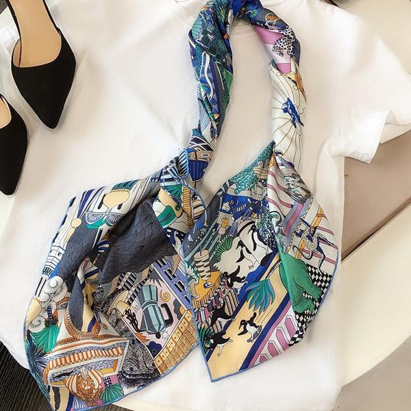 scarves 2021 luxury 100% twill silk scarf women's fashion animal castle 35 inches *, Blue;gray
scarves 2021 luxury 100% twill silk scarf women's fashion animal castle 35 inches *, Blue;gray