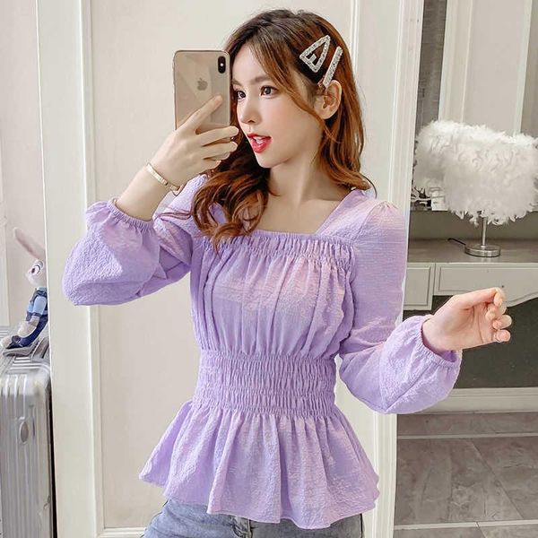women's blouses & shirts autumn square collar chiffon long-sleeved shirt blouse women blusas ropa de mujer, White
women's blouses & shirts autumn square collar chiffon long-sleeved shirt blouse women blusas ropa de mujer, White