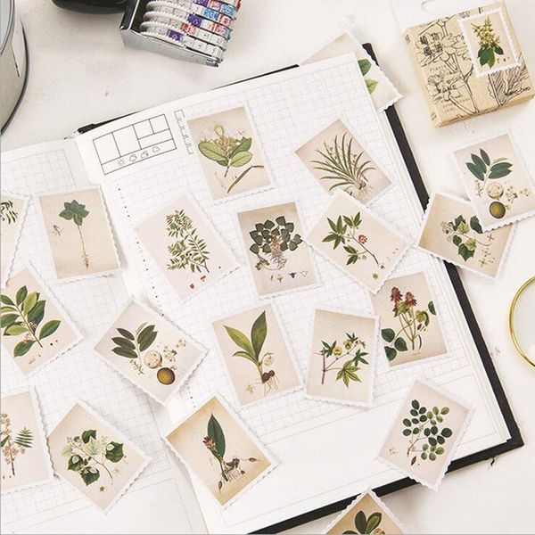56pcs vintage plants stamp stickers decorative sticker diary stationery flakes scrapbooking stick label gift wrap 
56pcs vintage plants stamp stickers decorative sticker diary stationery flakes scrapbooking stick label gift wrap