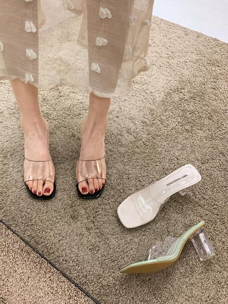 shoes glitter slides slippers heels fashion slipers women jelly high luxury 2021 pumps pu rubber crystal hoof high-heeled, Black
shoes glitter slides slippers heels fashion slipers women jelly high luxury 2021 pumps pu rubber crystal hoof high-heeled, Black