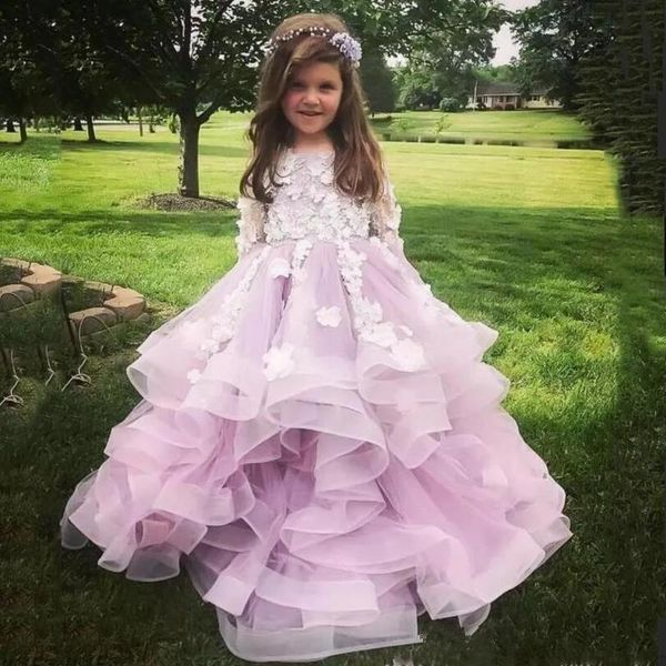 girl's dresses lovely jewel long sleeves flower girls with white applique puffy brithday gowns tiered ruffle custom made party, Red;yellow
girl's dresses lovely jewel long sleeves flower girls with white applique puffy brithday gowns tiered ruffle custom made party, Red;yellow