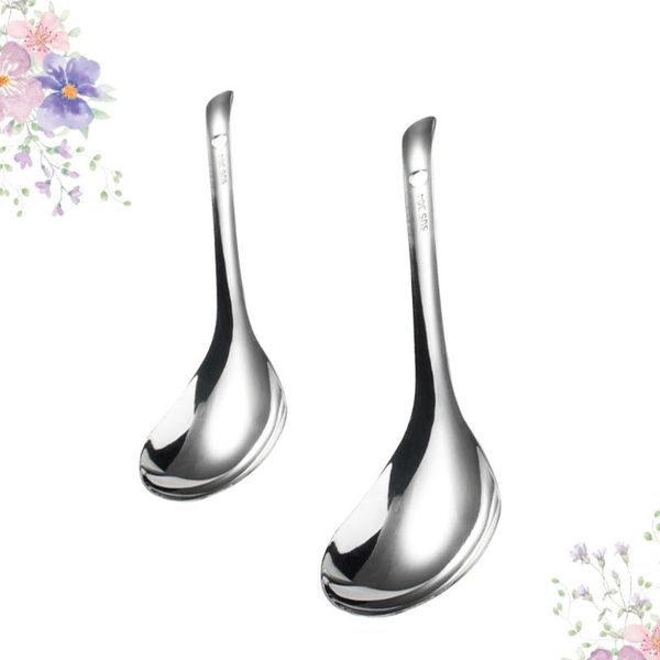 spoons 2pcs long handle stainless steel rice spoon ladle kitchen soup tableware for home restaurant (small size + large size)
spoons 2pcs long handle stainless steel rice spoon ladle kitchen soup tableware for home restaurant (small size + large size)