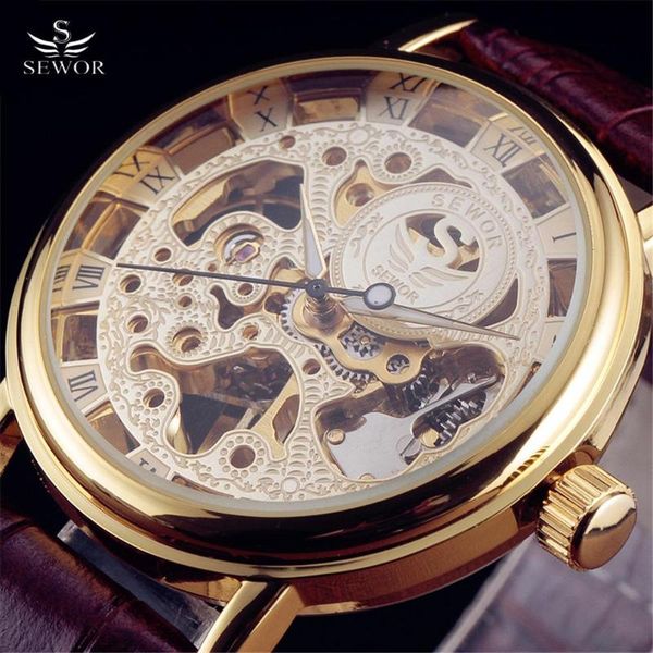 brand skeleton watches men hollow fashion mechanical man gift clock luxury male business leather band wrist military watch wristwatches, Slivery;brown
brand skeleton watches men hollow fashion mechanical man gift clock luxury male business leather band wrist military watch wristwatches, Slivery;brown
