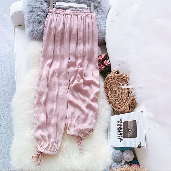 women's pants & capris 2021 summer arrival pantalones mujer loose leisure pant fashion bottom-tied lantern ladies breeches 5 colors ava, Black;white
women's pants & capris 2021 summer arrival pantalones mujer loose leisure pant fashion bottom-tied lantern ladies breeches 5 colors ava, Black;white