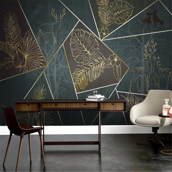 modern wallpapers for living room minimalist golden line forest elk geometric relief tv background wall paper home decor mural
modern wallpapers for living room minimalist golden line forest elk geometric relief tv background wall paper home decor mural