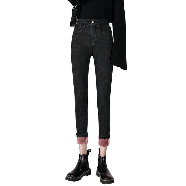 women's jeans all-match thin korean pencil feet pants women high waist 2021 winter plus velvet thickening, Blue
women's jeans all-match thin korean pencil feet pants women high waist 2021 winter plus velvet thickening, Blue