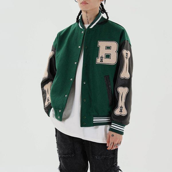women's trench coats harajuku bomber jackets women furry bone patten single-breasted loose baseball jacket 2021 hiphop streetwear, Tan;black
women's trench coats harajuku bomber jackets women furry bone patten single-breasted loose baseball jacket 2021 hiphop streetwear, Tan;black