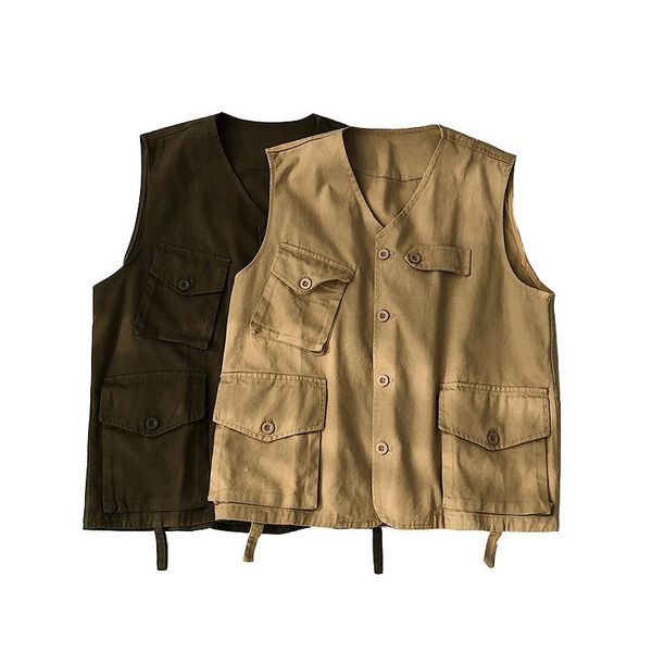 men's vests men sleeveless vest trendy brand simple wind tooling jacket fat large size loose cotton, Black;white
men's vests men sleeveless vest trendy brand simple wind tooling jacket fat large size loose cotton, Black;white