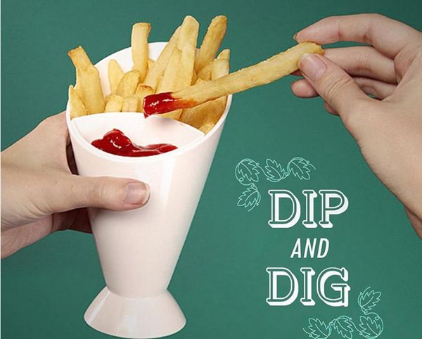bowls home kitchen potato tool tableware 2 in 1 french fry cone with dipping fries cup salad bowl
bowls home kitchen potato tool tableware 2 in 1 french fry cone with dipping fries cup salad bowl