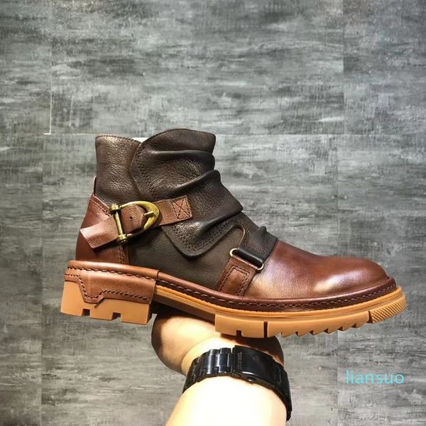 dress shoes owen seak martin genuine high-quality leather boots ankle raise casual high-street luxury trainers winter shoes s8o4, Black
dress shoes owen seak martin genuine high-quality leather boots ankle raise casual high-street luxury trainers winter shoes s8o4, Black