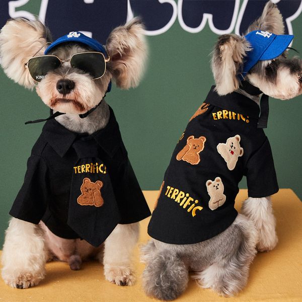 dog cloth autumn and winter fashion hsome sherry bear teddy small medium-sized dog pet shirt + tie
dog cloth autumn and winter fashion hsome sherry bear teddy small medium-sized dog pet shirt + tie
