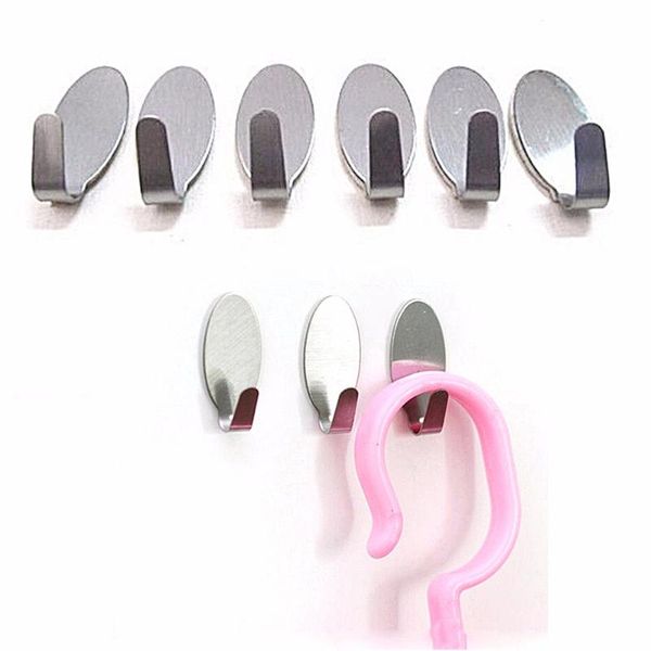 hooks & rails 6pcs stick on silver hook strong self adhesive sticky coat hat metal hanger home bathroom kitchen stainless steel holder #wt
hooks & rails 6pcs stick on silver hook strong self adhesive sticky coat hat metal hanger home bathroom kitchen stainless steel holder #wt