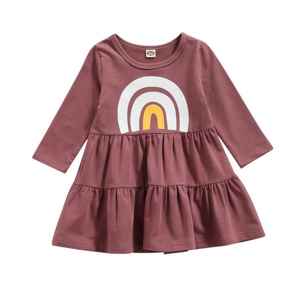 girl's dresses children rainbow print midi dress, infant kids baby girls long sleeve o-neck ruffle hem leisure dress 1-6t, Red;yellow
girl's dresses children rainbow print midi dress, infant kids baby girls long sleeve o-neck ruffle hem leisure dress 1-6t, Red;yellow
