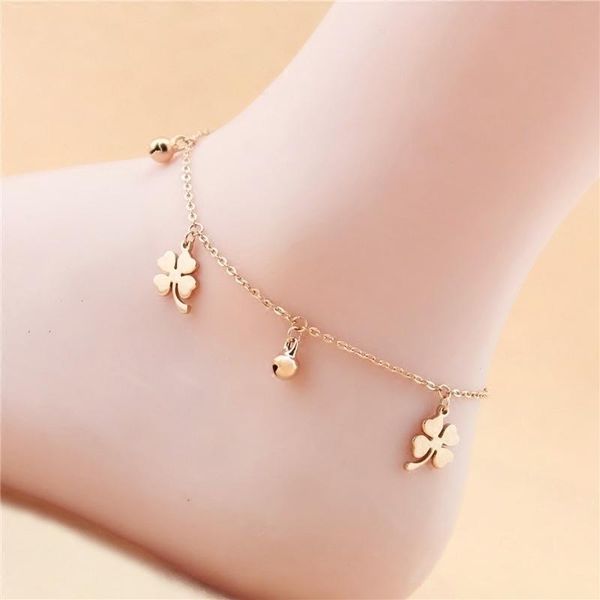 anklets flower-shaped bell titanium steel rose gold anklet girls gift accessories, Red;blue
anklets flower-shaped bell titanium steel rose gold anklet girls gift accessories, Red;blue