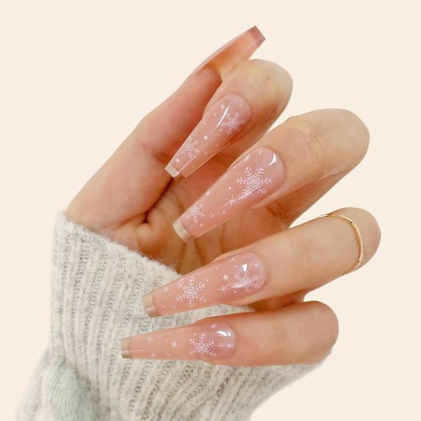 women fashion long coffin false nails ballerina detachable nail art accessories french tips1, Red;gold
women fashion long coffin false nails ballerina detachable nail art accessories french tips1, Red;gold