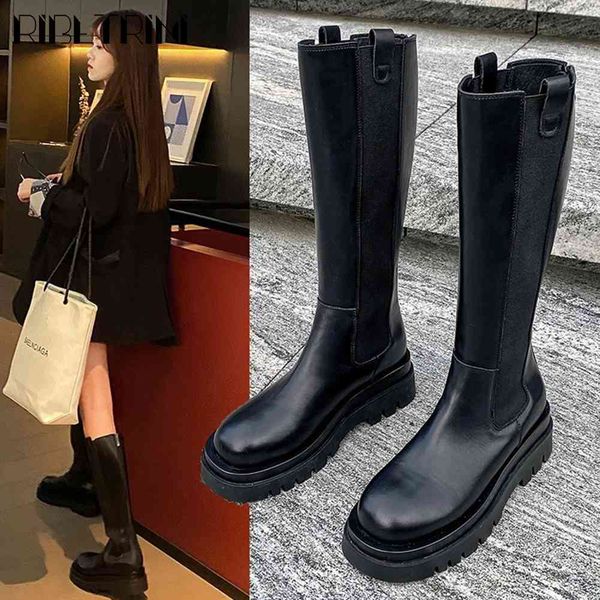 boots brand luxury design female mid calf platform motorcycle boots women chunky autumn winter shoes woman, Black
boots brand luxury design female mid calf platform motorcycle boots women chunky autumn winter shoes woman, Black