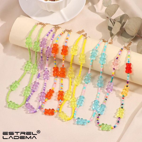 chains candy color gummy bear seed beads strand necklace for women summer sweet handmade beaded necklaces collar y2k jewelry gifts, Silver
chains candy color gummy bear seed beads strand necklace for women summer sweet handmade beaded necklaces collar y2k jewelry gifts, Silver