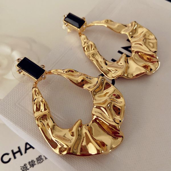 special offer 70% off luxury jewelry small exaggeration curved surface irregular fold metal sense big water drop eardrop copper plated 925 s, Silver
special offer 70% off luxury jewelry small exaggeration curved surface irregular fold metal sense big water drop eardrop copper plated 925 s, Silver