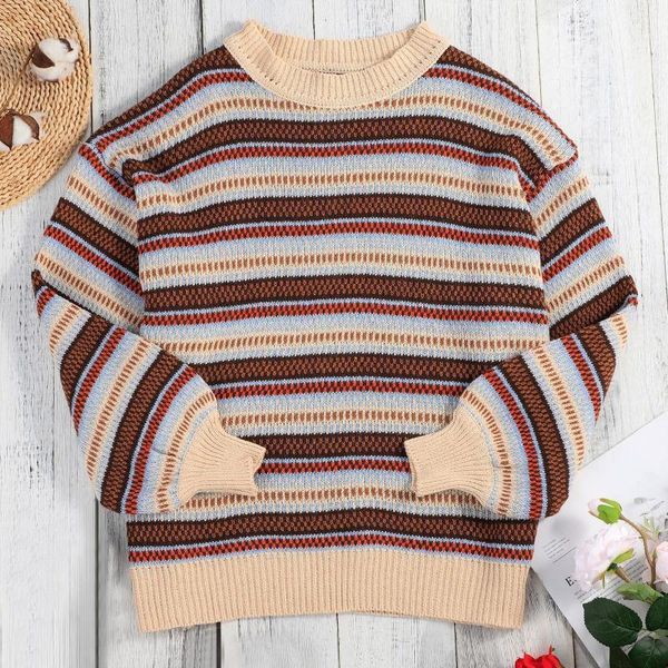 women's sweaters women 2021 fashion stripe loose zipper pullovers vintage long sleeve female pullover, White;black
women's sweaters women 2021 fashion stripe loose zipper pullovers vintage long sleeve female pullover, White;black