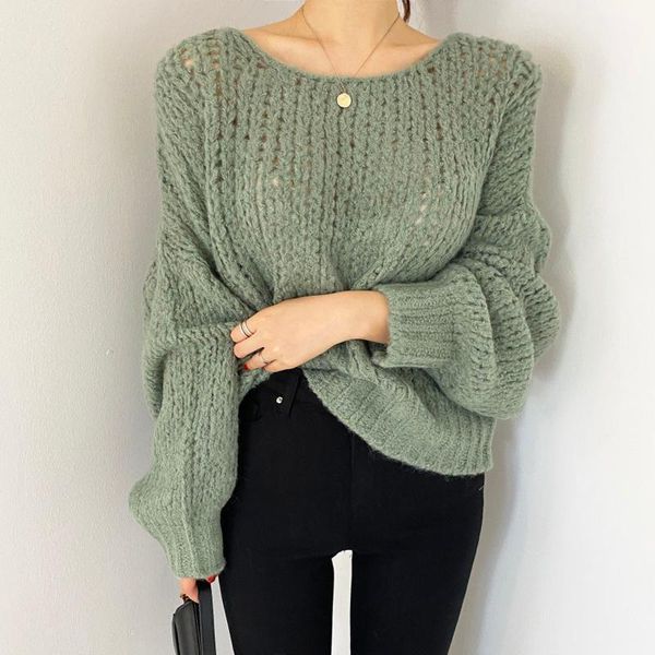 alien kitty 2021 elegant knitted solid hollow loose women sweater warm long sleeves casual autumn winter pullover women's sweaters, White;black
alien kitty 2021 elegant knitted solid hollow loose women sweater warm long sleeves casual autumn winter pullover women's sweaters, White;black