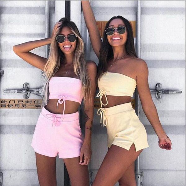 women's tracksuits 2-piece women's strapless crop + train chord high tail short ladies 2021 summer pack, Gray
women's tracksuits 2-piece women's strapless crop + train chord high tail short ladies 2021 summer pack, Gray
