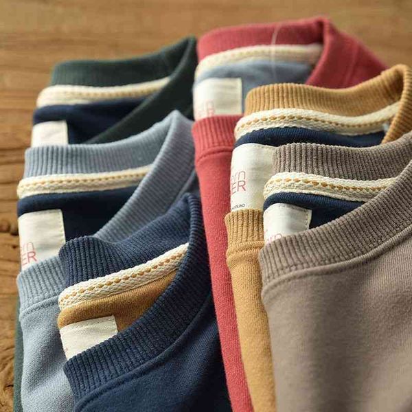 20222021classic versatile brand plush round neck sweater men's terry thickening simple loose solid color long sleeve pullover, Black
20222021classic versatile brand plush round neck sweater men's terry thickening simple loose solid color long sleeve pullover, Black