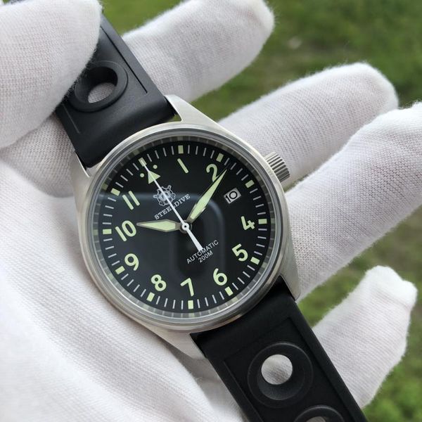 wristwatches steeldive watch automatic mechanical diver c3 luminous men's watches divers sapphire crystal 200m dive nh35, Slivery;brown
wristwatches steeldive watch automatic mechanical diver c3 luminous men's watches divers sapphire crystal 200m dive nh35, Slivery;brown