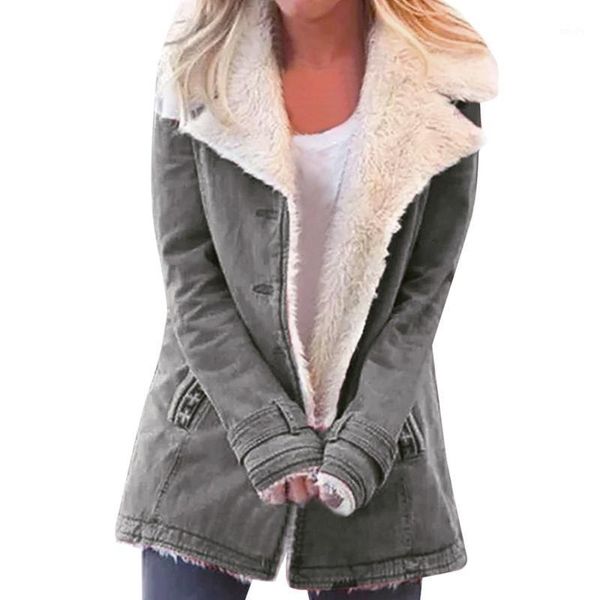 women's down & parkas woman jacket coats winter warm solid long sleeve single breasted loose outwear lapel plus pockets coat women, Black
women's down & parkas woman jacket coats winter warm solid long sleeve single breasted loose outwear lapel plus pockets coat women, Black