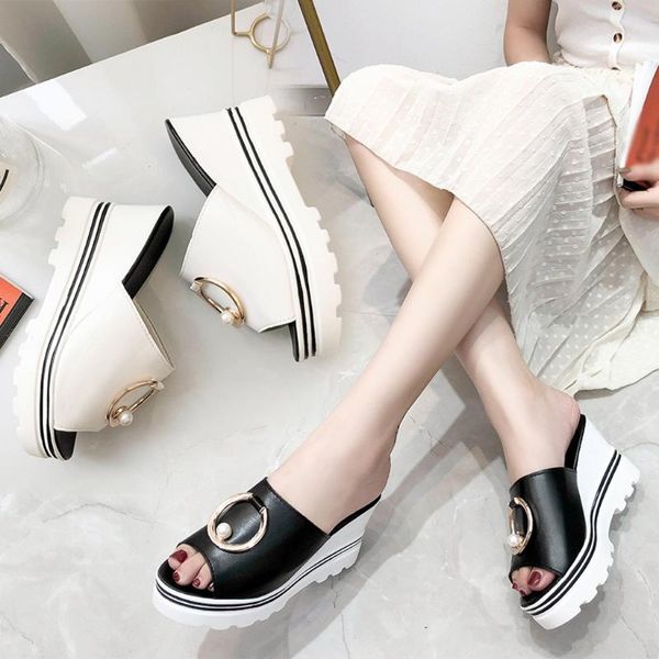 women summer shoes platform slippers breathable casual wedges for high heels sandals open toe pumps, Black
women summer shoes platform slippers breathable casual wedges for high heels sandals open toe pumps, Black