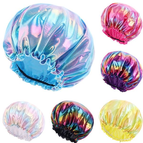 beanie/skull caps satin bonnet hair double layer elastic sleep night cap head cover hat for curly springy styling accessories shower, Blue;gray
beanie/skull caps satin bonnet hair double layer elastic sleep night cap head cover hat for curly springy styling accessories shower, Blue;gray