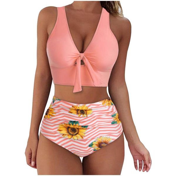 women swimwear sunflower print bikini set push up bathing two pieces high waist swimsuit maillot de bain femme e2 two-piece suits
women swimwear sunflower print bikini set push up bathing two pieces high waist swimsuit maillot de bain femme e2 two-piece suits