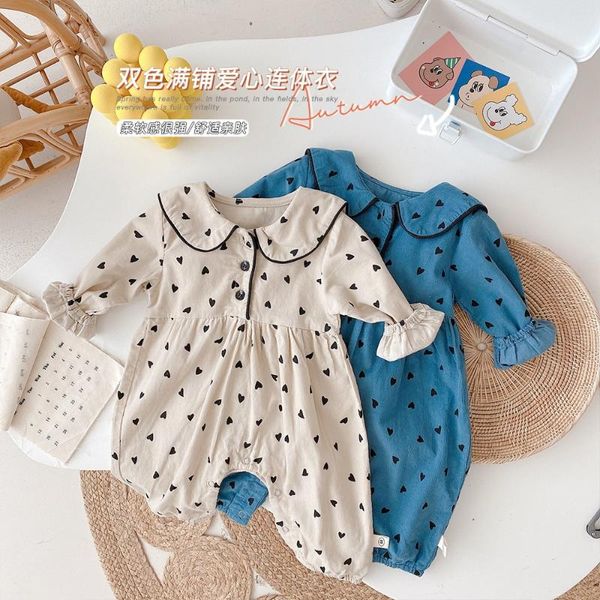 jumpsuits autumn baby girls and boys long sleeve jumpsuit, Blue