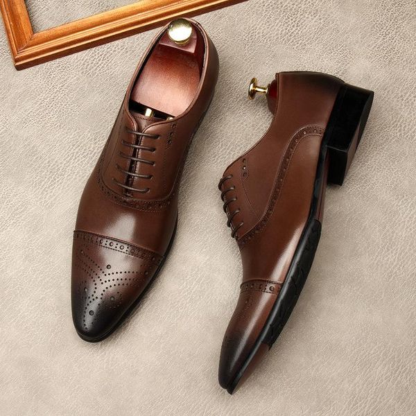 handmade mens pointed toe oxfords brown black male genuine calf leather classic wedding men dress shoes business formal footwear
handmade mens pointed toe oxfords brown black male genuine calf leather classic wedding men dress shoes business formal footwear
