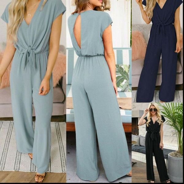 fashion playsuit evening party cocktail womens romper long overall pants, Black;white
fashion playsuit evening party cocktail womens romper long overall pants, Black;white